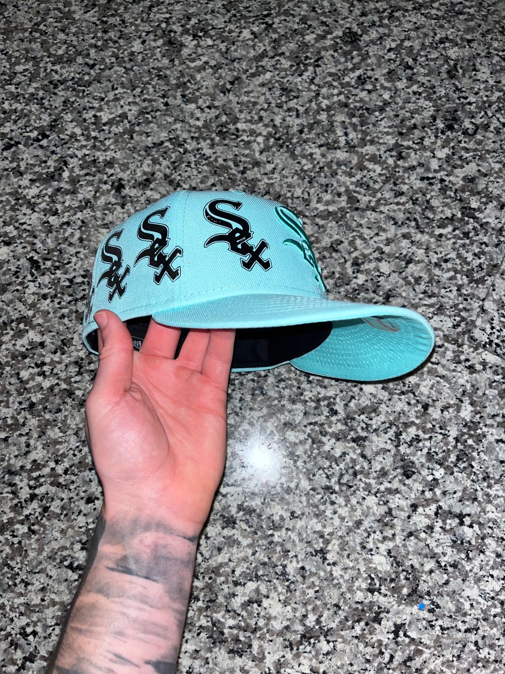 Image of MIRROR SEX MINT CHICAGO WHITE SOX CUSTOM FITTED CAP