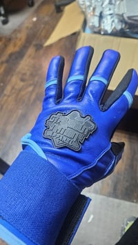 Image 2 of StrikeOut Nation Apparel Batting gloves Long Cuff Blue