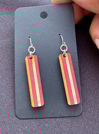 red striped dangles