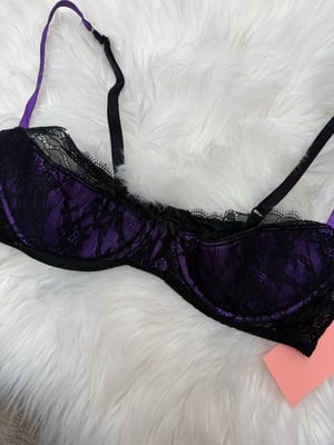 Image of Vintage Moviestar Purple & Black Bra - M