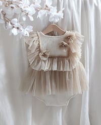 Image 1 of Baby girl dress for photoshoots | Elowen | age 2-3 years | size 92/98 | beige