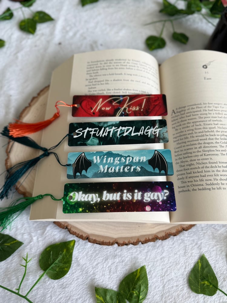 Image of Bookmarks with bookish sayings