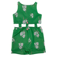 Image 3 of Green floral Playderhosen