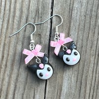 Image 1 of Kuromi earrings