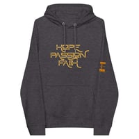 Image 5 of Icaniam “Hope Passion Faith “ Unisex eco raglan hoodie