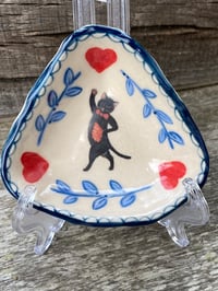 Image 2 of Dancing Black Cat, Trinket Dish 