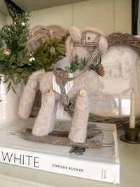 Image 1 of Felt Rocking Horse