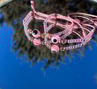 Pink Seed Bead Evil Eye 