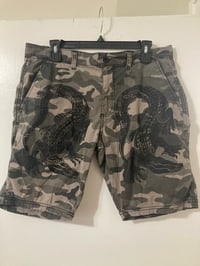 Image 1 of 'Crawler' Custom Blockprinted Shorts