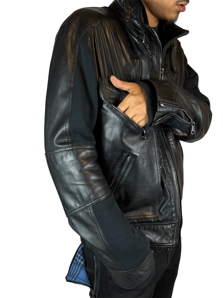 Image of Dolce & Gabbana 2003 Moto Leather Jacket