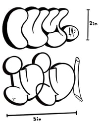 Ivy and Juju throwies 2x3