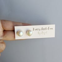 Image 2 of Pearl Studs Large