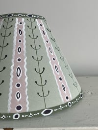 Image 3 of Clara - a hand painted fabric shade, 25cm base width