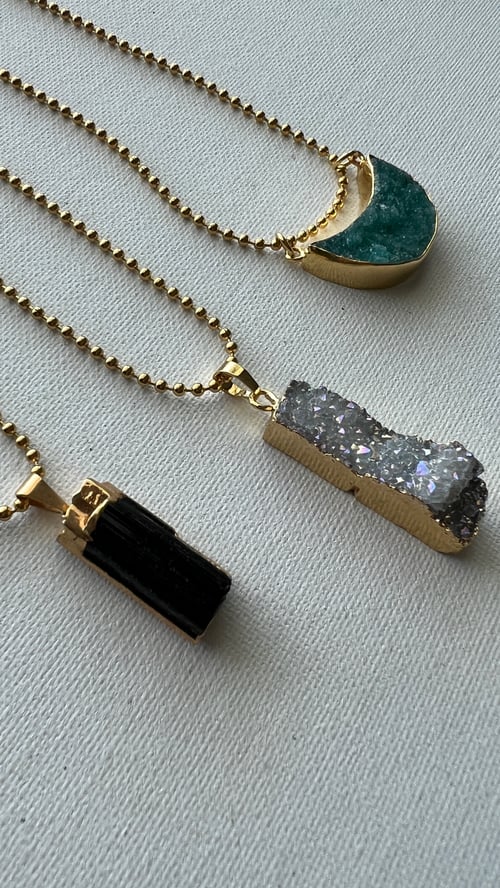 Image of TRUZY • Druzy Pendant Necklace