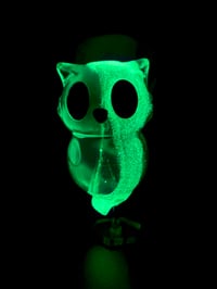 Image 2 of Ghost Kitty (green swirl GITD)