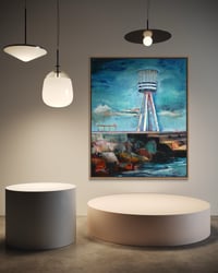 Image 13 of Painting / maleri / "Charlottenlund – Malerdrømme og tankestreger – Bellevue" / 120x150 cm