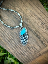 Kingman & Checkers Pendant