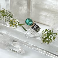 Image 2 of Emerald Valley KIngman Ring in 14K Bezel~Size 7.5/7.75