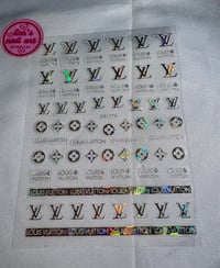 holographic LV sticker 