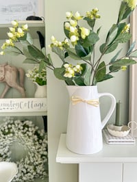 Image 4 of Luxury White Berry & Foliage Stems ( 3 Included )