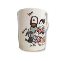 Image 2 of Custom Family Mug  (450 ml / 15 oz)