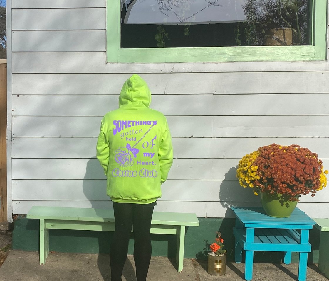 Image of hooded sweatshirt • 2 designs