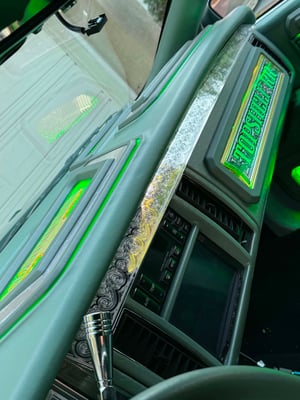 Image of 1993-1996  CADILLAC FLEETWOOD DASH ACRYLIC OVERLAY CHROME ENGRAVED DESIGN 