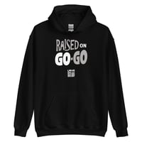 Image 1 of LOVEDCGOGO "RAISED ON GOGO - REVERSE KINGS" Unisex Hoodie (see color options)