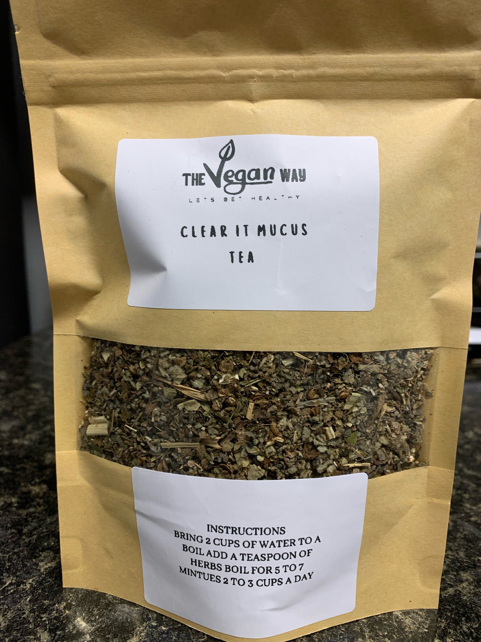 Clear it mucus tea | The Vegan way