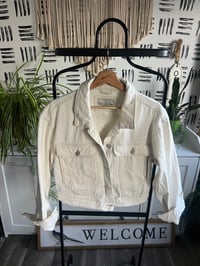 Image 1 of denim white wash jacket 