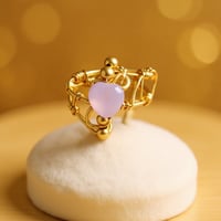 Image 5 of Amethyst heart ring