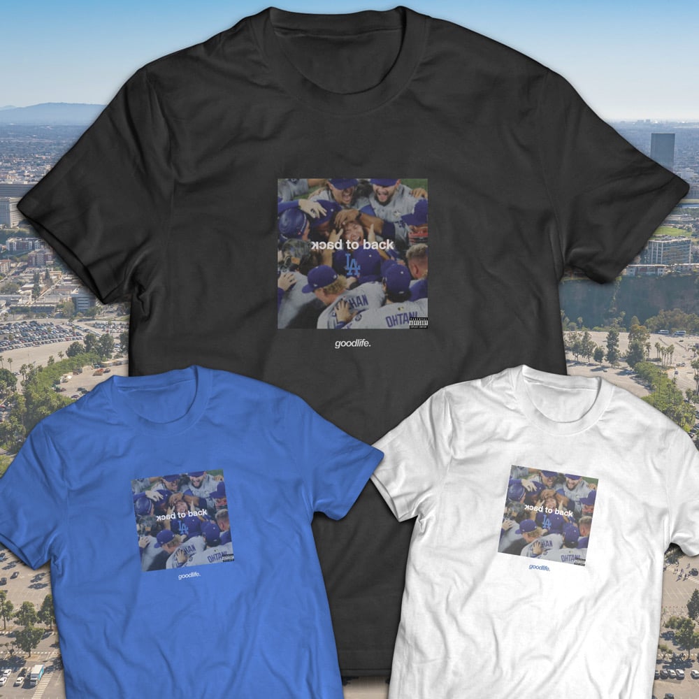 Dodgers “Back to Back” Song cover T Shirt (Black)