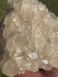 Image 9 of Gemmy Calcite On Druzy Quartz Matrix #1947