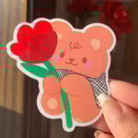 Keffiyeh Teddy Bear Vinyl Sticker