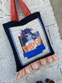 Image 4 of Bolsiña feita a man. PIPPI negra. Deseñi exclusivo!