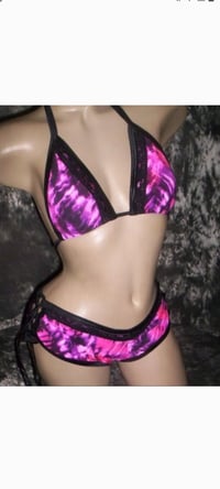 Image 1 of Lace up Tie Sides Shorts Sets 4 Prints!