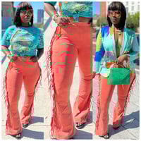 Image 2 of Orange fringy pants *pants only!