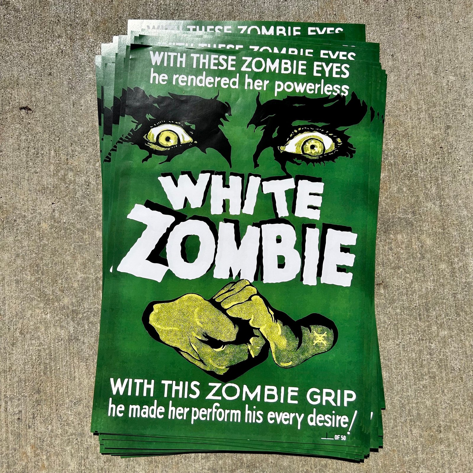 WHITE ZOMBIE PRINT | BloodWitchUnlimited