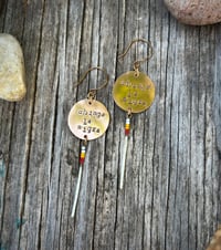 Image 4 of Made to order - Chinga la migra earrings 