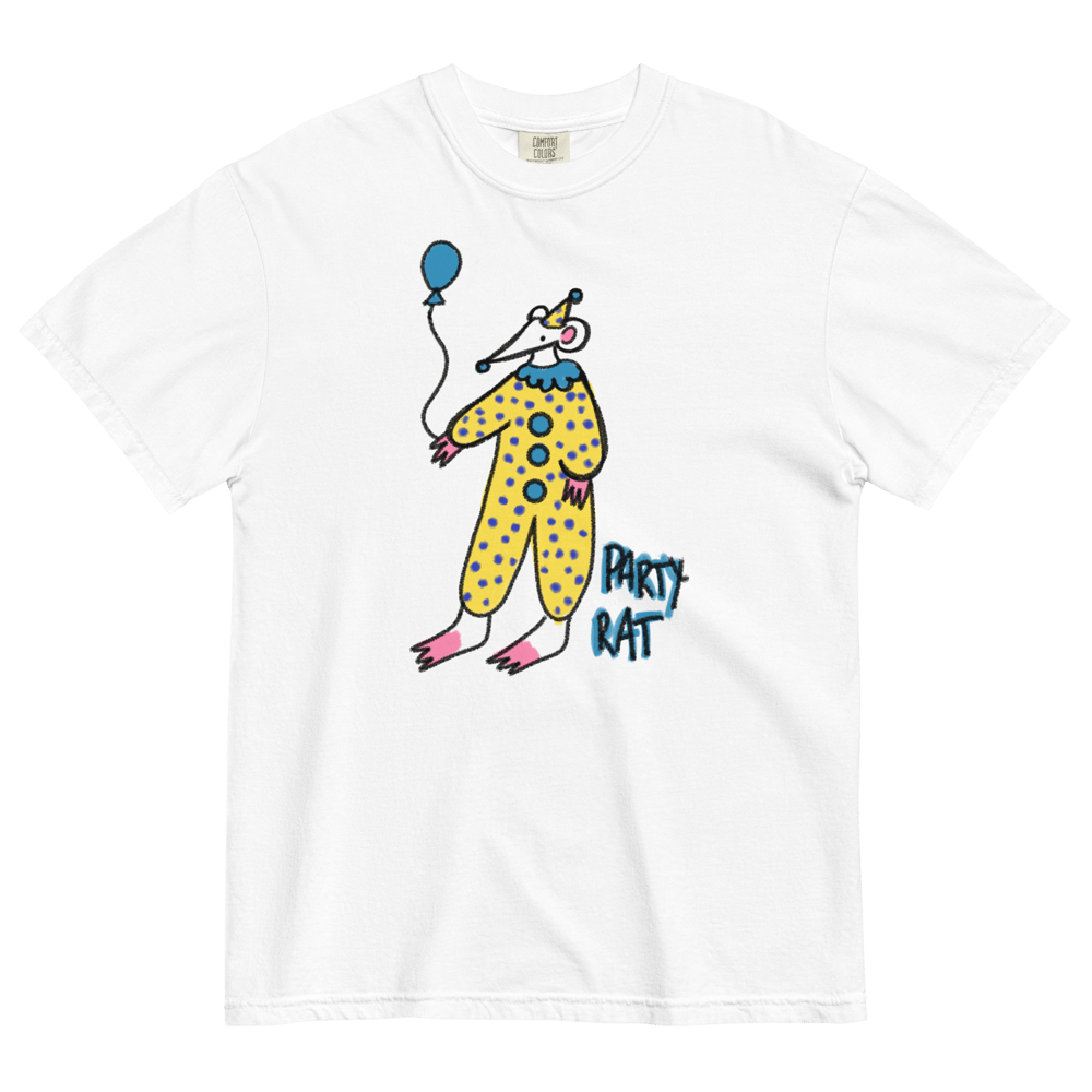 YELLOW PARTY RAT TEE