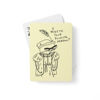 Poker playing cards I BEGETH