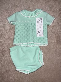 Image 2 of Mint Girls Romper Set