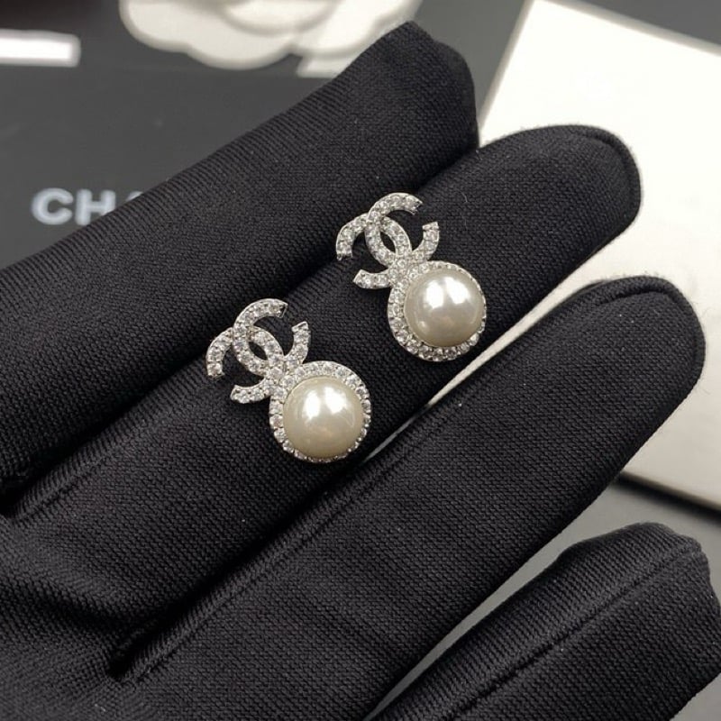 CC gold plated Earrings (silver)*