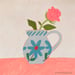 Image of Rose in a Handmade Jug