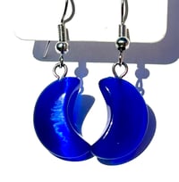 Image 1 of Blue Catseye Earrings