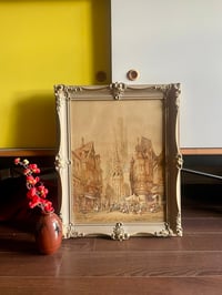 Image 1 of Antique German Watercolour and Gouache on Board