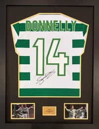 Signed Framed Simon Donnelly Celtic Shirt