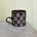 Image of checkered mug dark