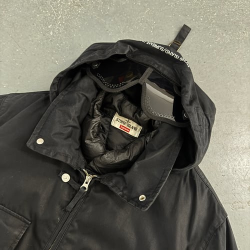 Image of AW 2018 Supreme x Stone Island Raso Gommato Helicopter Jacket, size small