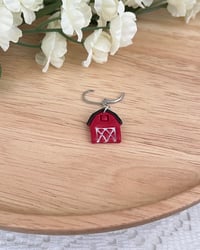 Image 5 of Red Barn Stitch Markers 